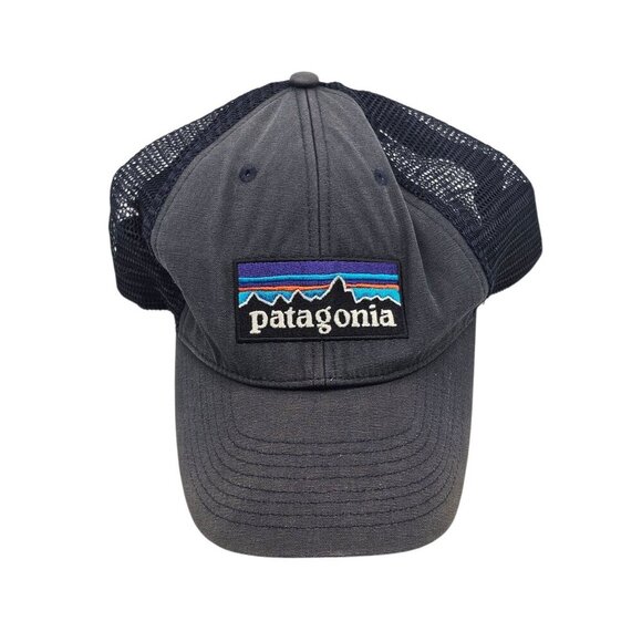 Patagonia Mesh Snap Back Gray Trucker Hat - Picture 1 of 7